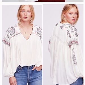 NWOT Freepeople rock tonight boho embroidered sz L